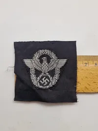 Originalt Polizei cap wool badge - ubrugt