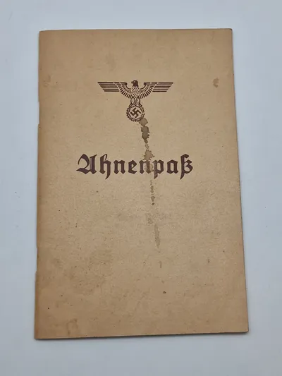 Originalt tysk Ahnenpas - ww2