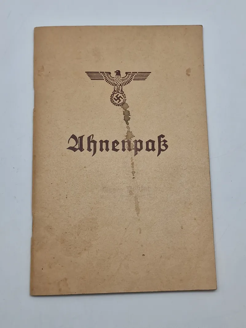 Originalt tysk Ahnenpas - ww2