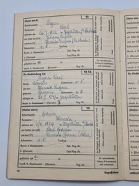 Originalt tysk Ahnenpas - ww2