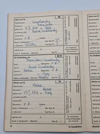Originalt tysk Ahnenpas - ww2