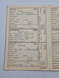 Originalt tysk Ahnenpas - ww2