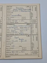 Originalt tysk Ahnenpas - ww2