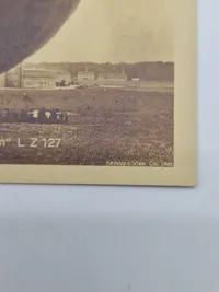 Originalt postkort med motiv af Graff Zeppelin