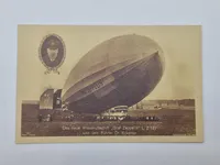 Originalt postkort med motiv af Graff Zeppelin