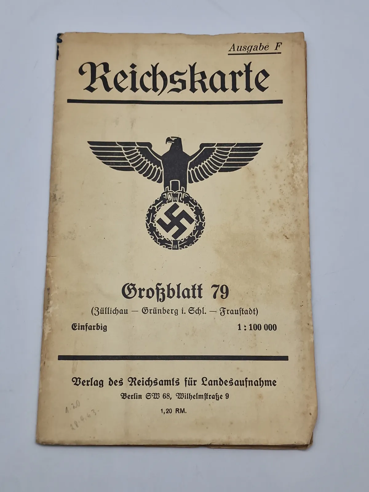 Originalt tysk reichkarte