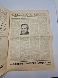 Originalt eks af den dansk nazistiske avis “Kamptegnet”