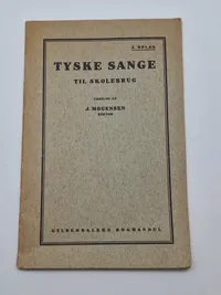 Originalt hæfte - Tyske sange til skolebrug