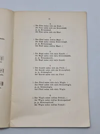 Originalt hæfte - Tyske sange til skolebrug