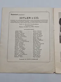 Originalt filmprogram - Hitler & Co