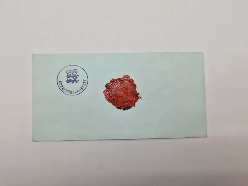 kuvert med stempel fra Schalburgkorpset