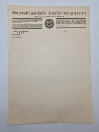Originalt tysk DAP brevpapir