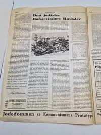 Originalt eks af den dansk nazistiske avis “Kamptegnet”