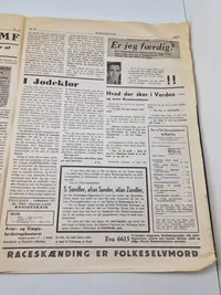 Originalt eks af den dansk nazistiske avis “Kamptegnet”