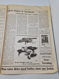 Originalt eks af den dansk nazistiske avis “Kamptegnet”