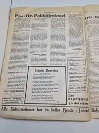 Originalt eks af den dansk nazistiske avis “Kamptegnet”