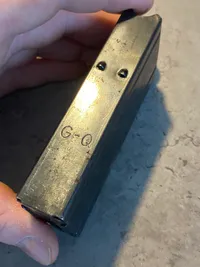 Originalt kaliber 30 magasin til US carbine M1 - nedkastet til den danske modstandsbevægelse under ww2
