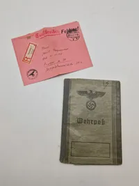 Originalt tysk wehrpas mm.