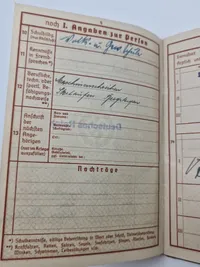 Originalt tysk wehrpas mm.