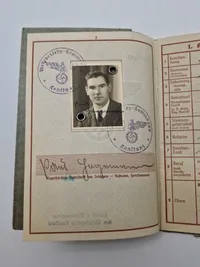 Originalt tysk wehrpas mm.