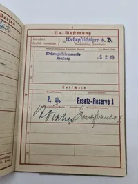 Originalt tysk wehrpas mm.