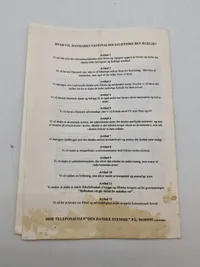 Samling originale blade fra det danske nazistparti (Efter ww2)
