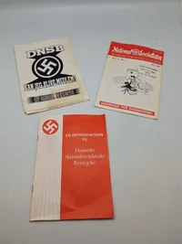 Samling originale blade fra det danske nazistparti (Efter ww2)