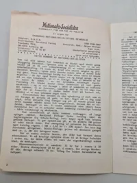 Samling originale blade fra det danske nazistparti (Efter ww2)