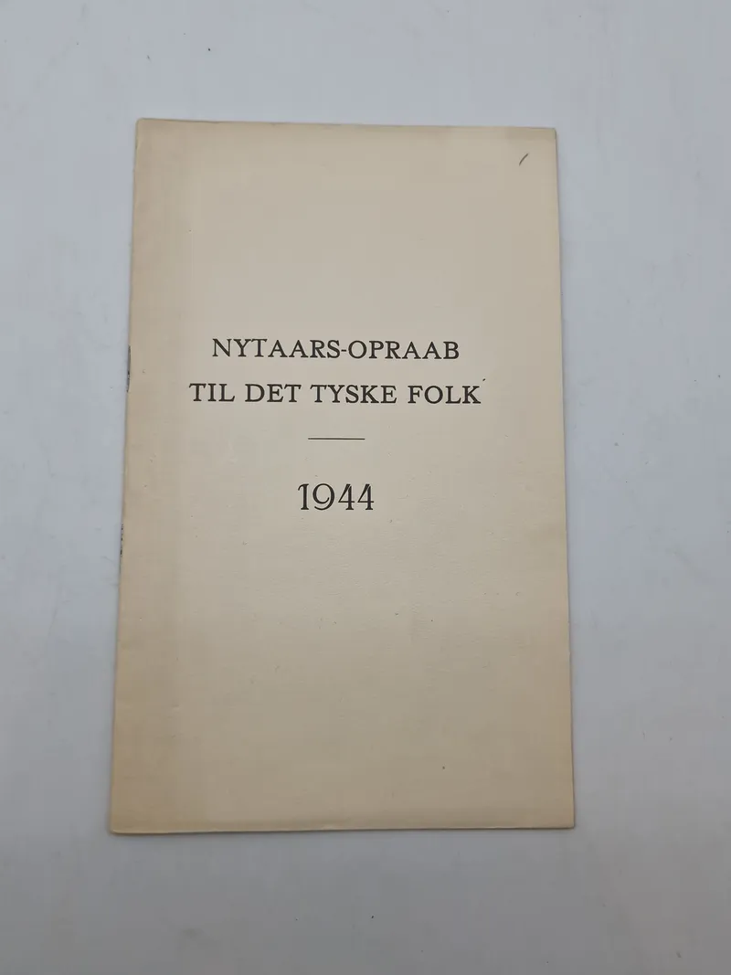 Originalt hæfte - Nytårsopråb til det tyske folk, 1944