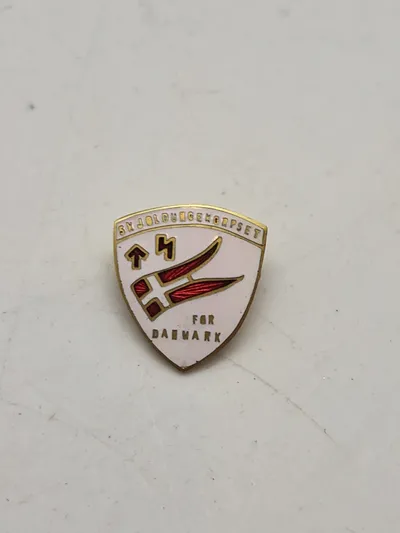 Ekstremt sjældent dansk ww2 pin “Skjoldungekorpset”