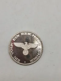 Tysk Adolf Hitler mønt - 1889-1945