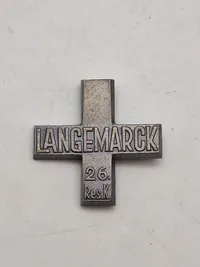 Originalt LANGEMARCKKREUZ, EHEM. 26. RES. KORPS