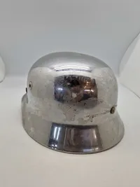 Original tysk hjelm, ww2 forcromet