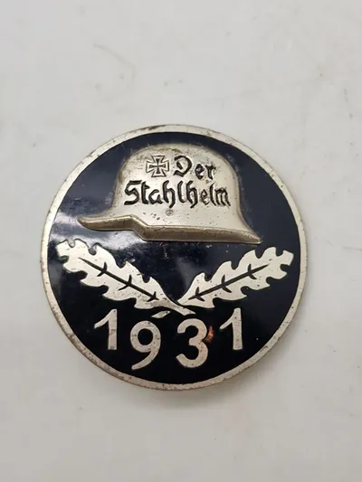 Originalt Diensteintritts-und Traditionsabzeichen Stahlhelmbund 1931