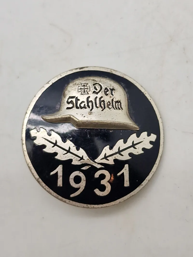 Originalt Diensteintritts-und Traditionsabzeichen Stahlhelmbund 1931