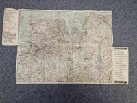 Originalt tysk vej kort - ww2