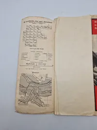 Originalt tysk vej kort - ww2