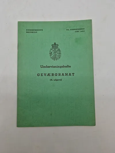 Undervisningshæfte for geværgranat