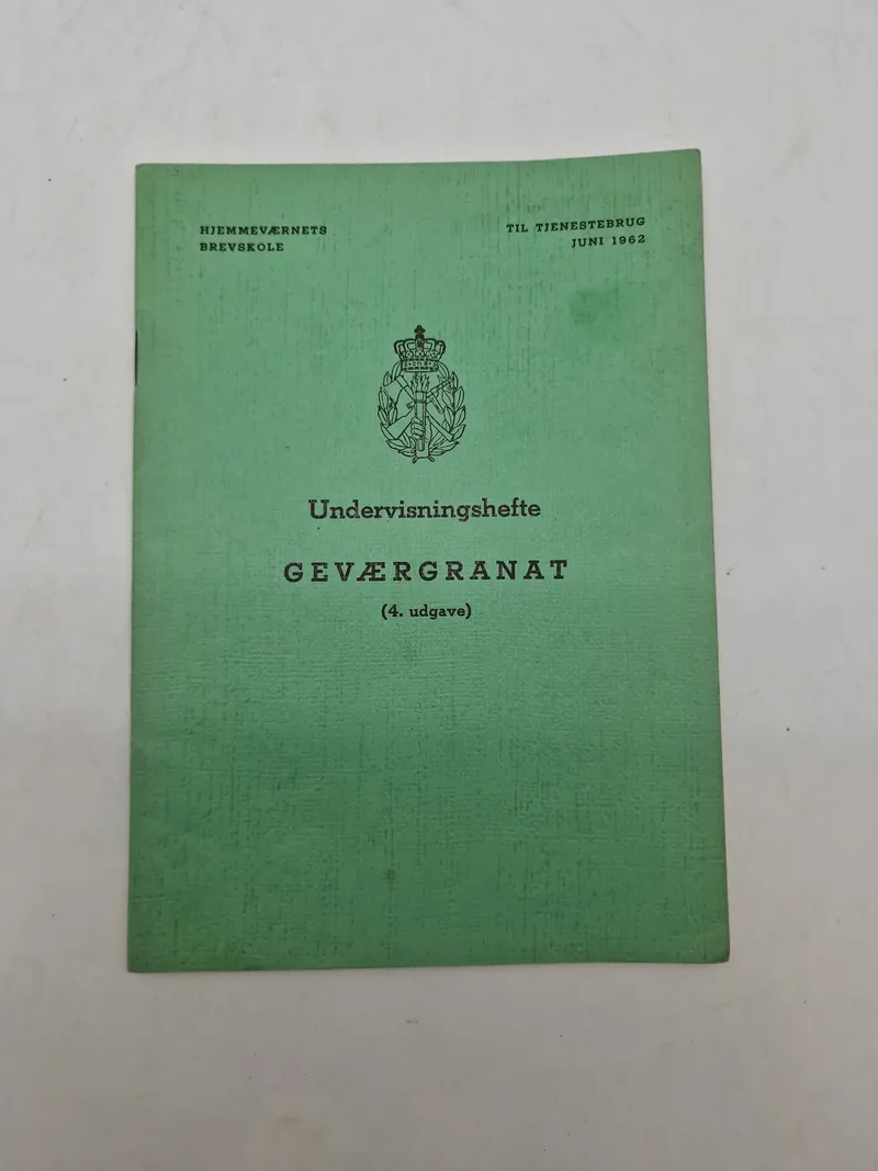 Undervisningshæfte for geværgranat
