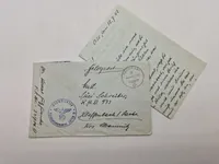 Samling original tysk feltpost, fotos mm