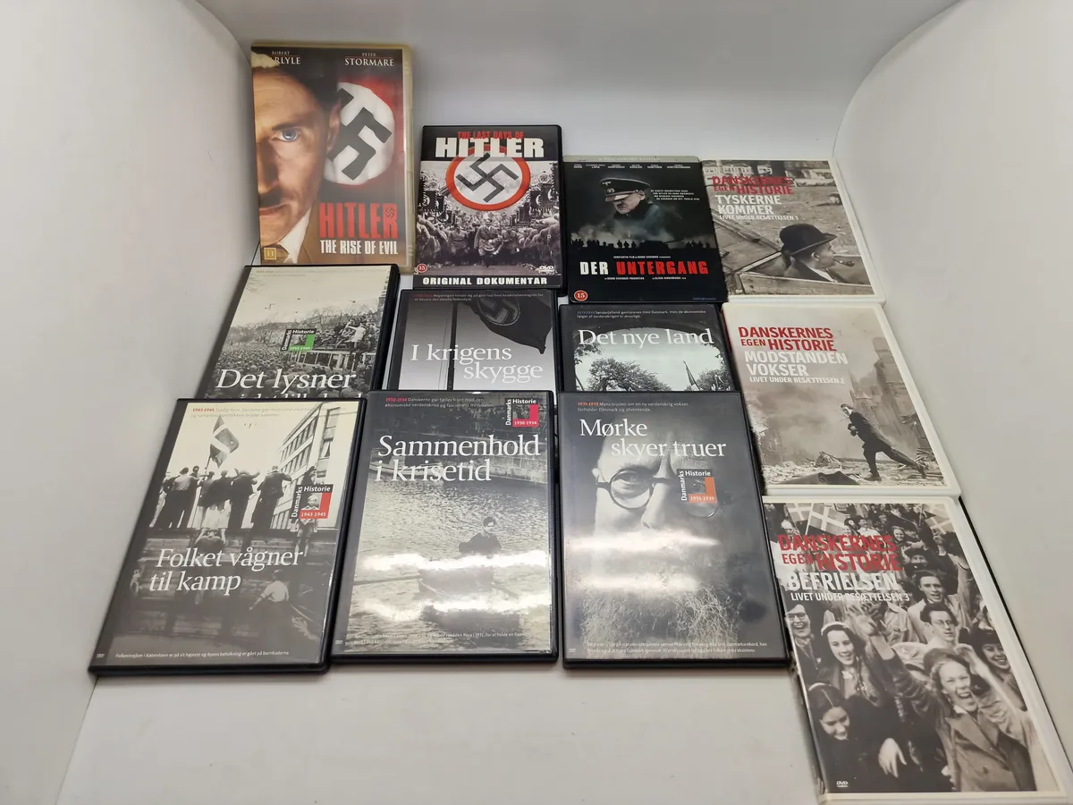 Samling historiske dvd’er
