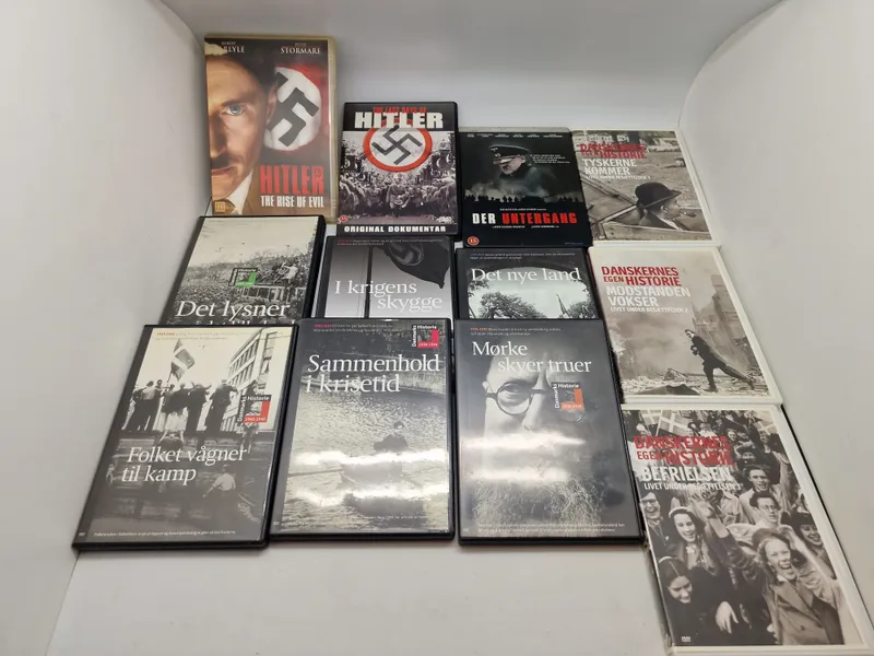 Samling historiske dvd’er