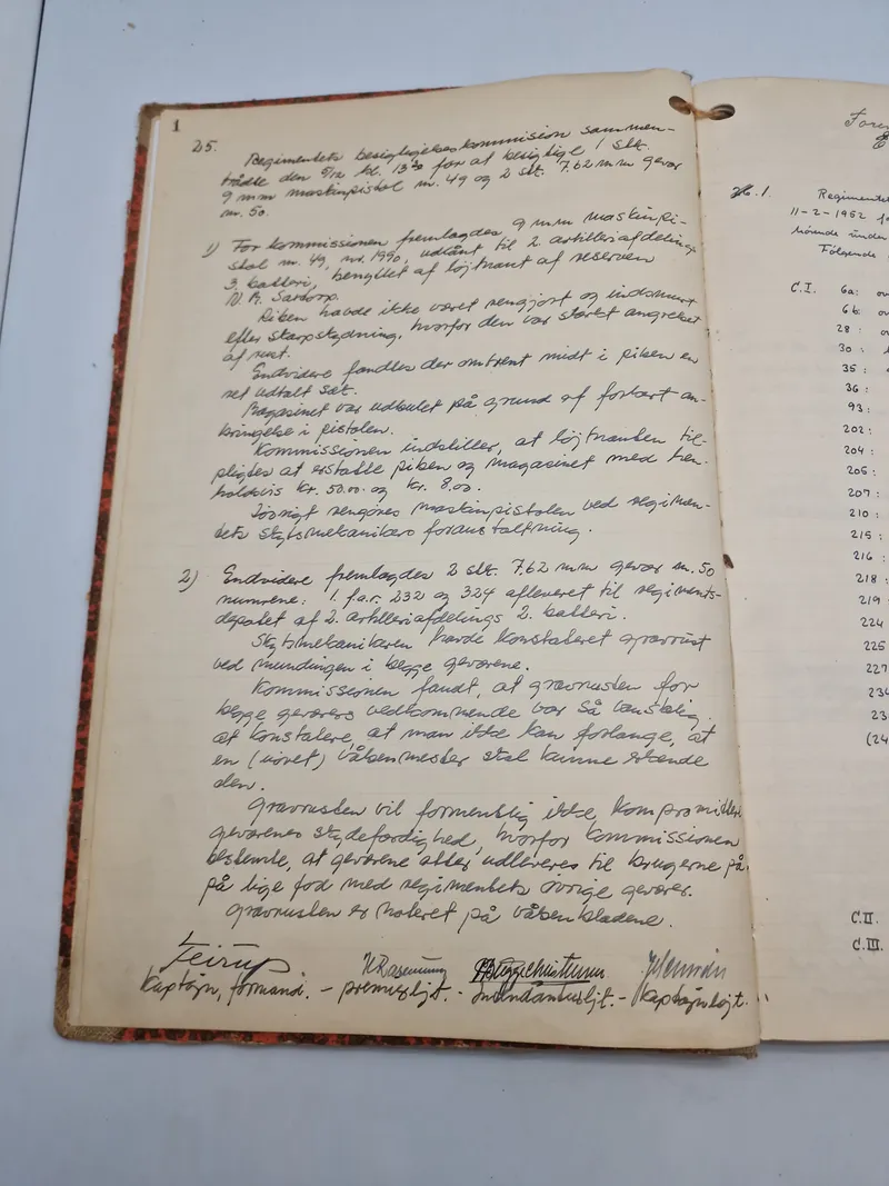 Original Tidlig matriel indkøbsliste