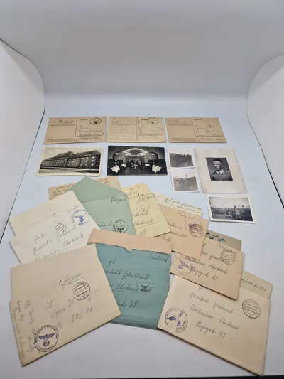 Original samling feltpost og fotos Tysk WW2