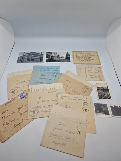 Original samling feltpost og fotos Tysk WW2
