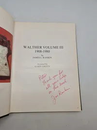 Walther Volume III 1908 - 1980 med hilsen fra forfattern