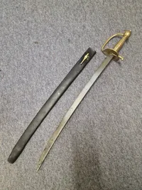 Original  Dansk Infaterisabel M/1834 med skede