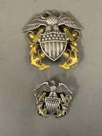 Originalt WW2 US navy officer, Sterling sølv