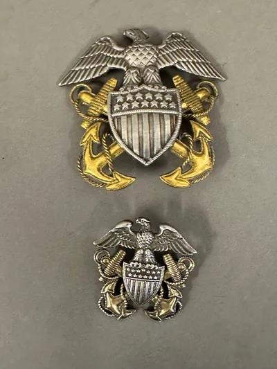 Originalt WW2 US navy officer, Sterling sølv