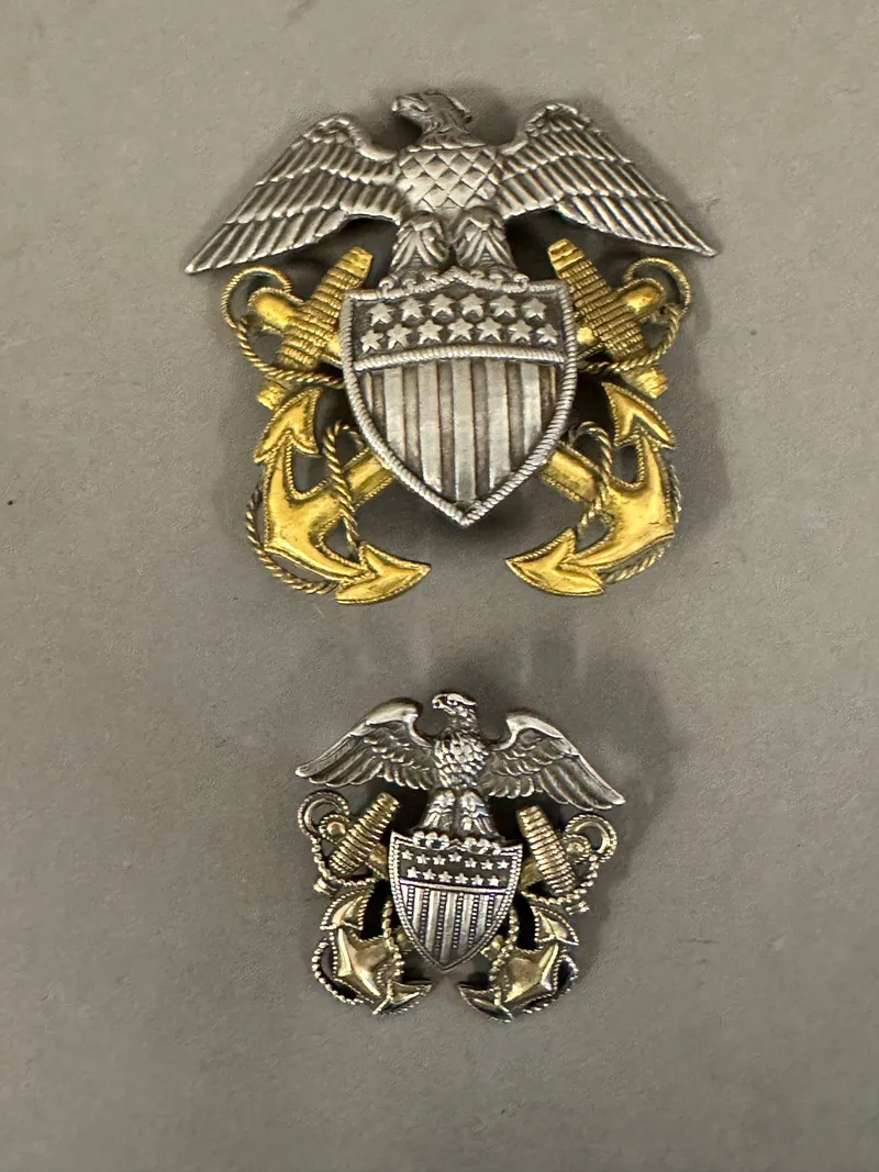 Originalt WW2 US navy officer, Sterling sølv